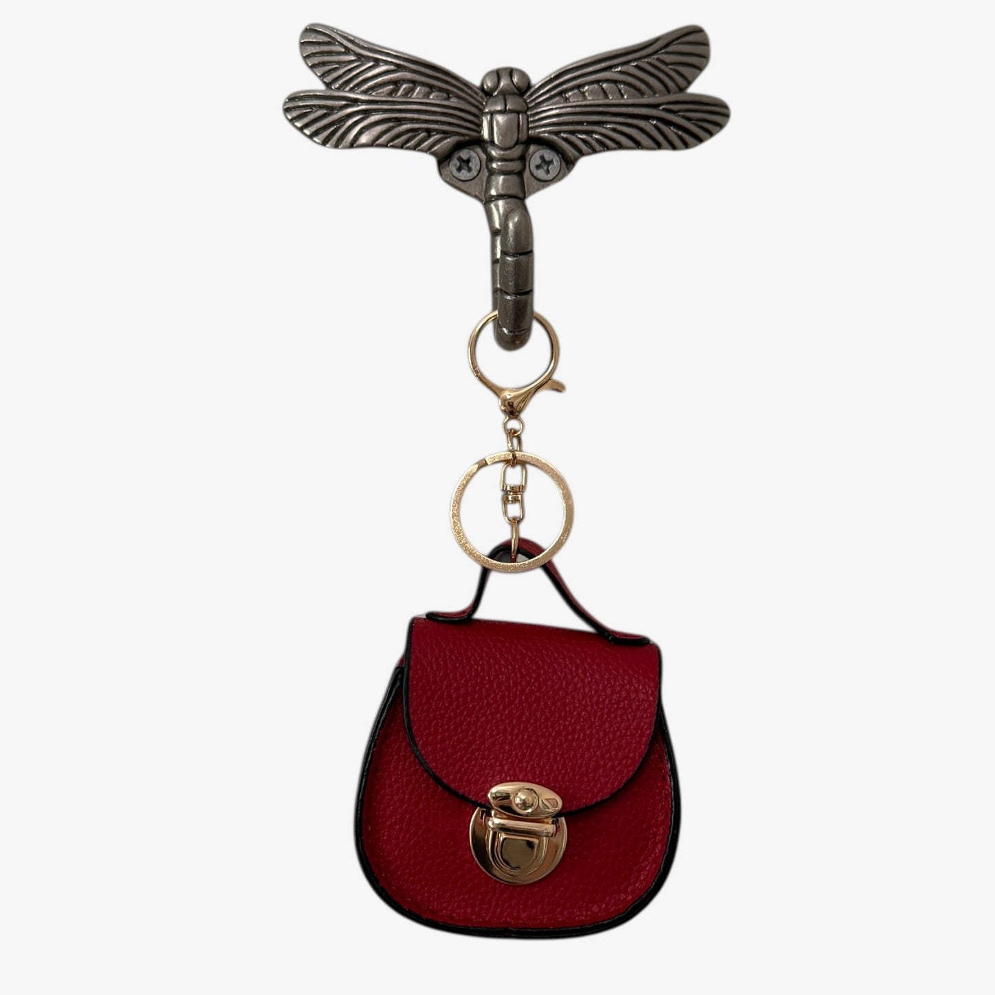 Red handbag keychain