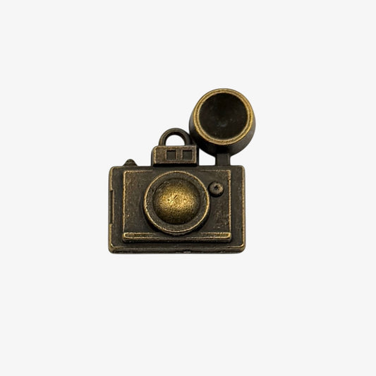 Bronze camera charm