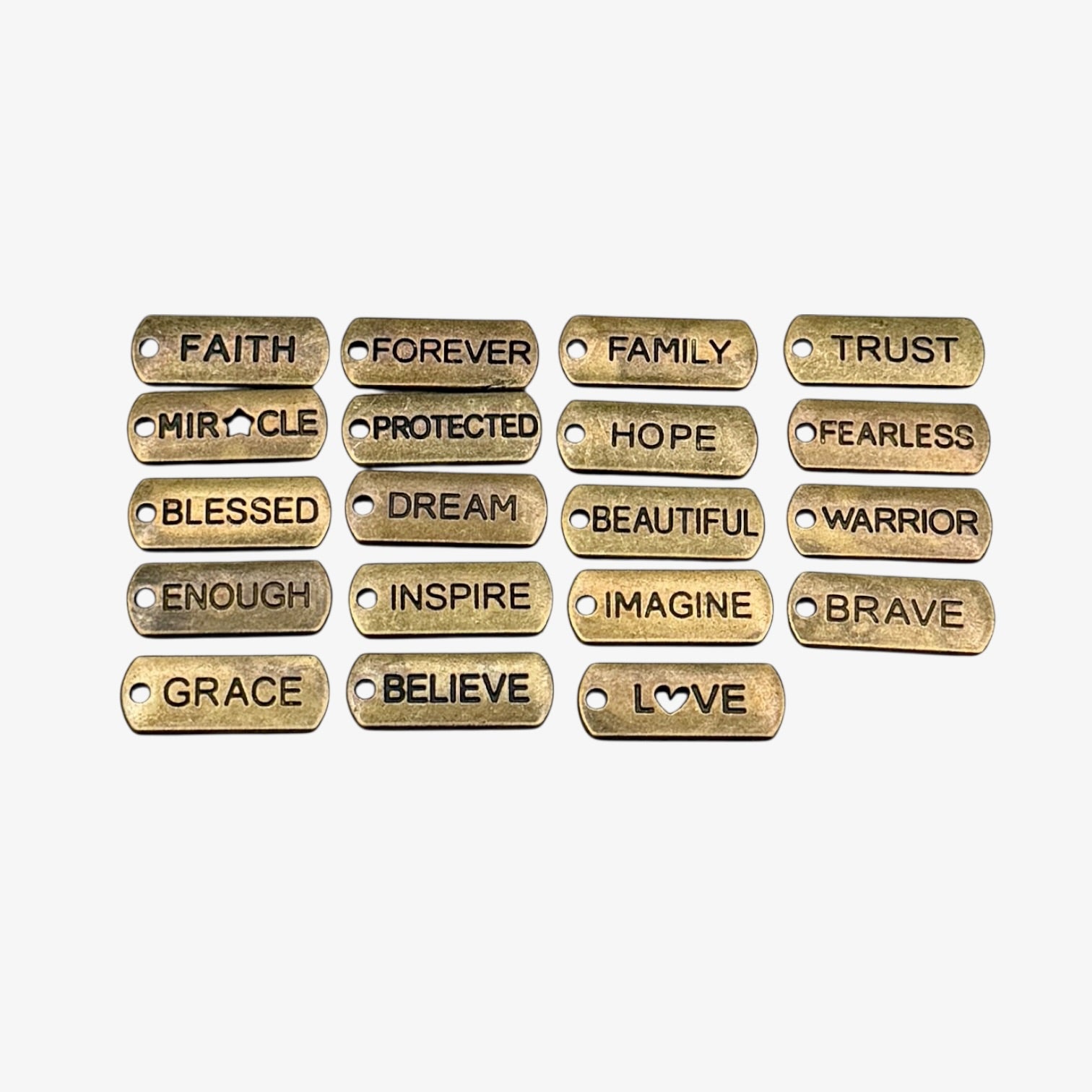 Inspirational Word Charms