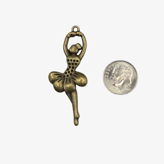 Bronze ballerina pendant 