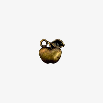 bronze tiny apple charm