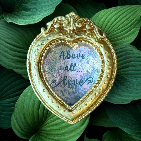 Gold Vintage Mini Frame Magnet with inspirational saying