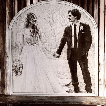 Custom Laser Engraved Photo Ornament