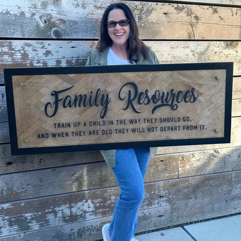 Custom Wood and Acrylic Sign