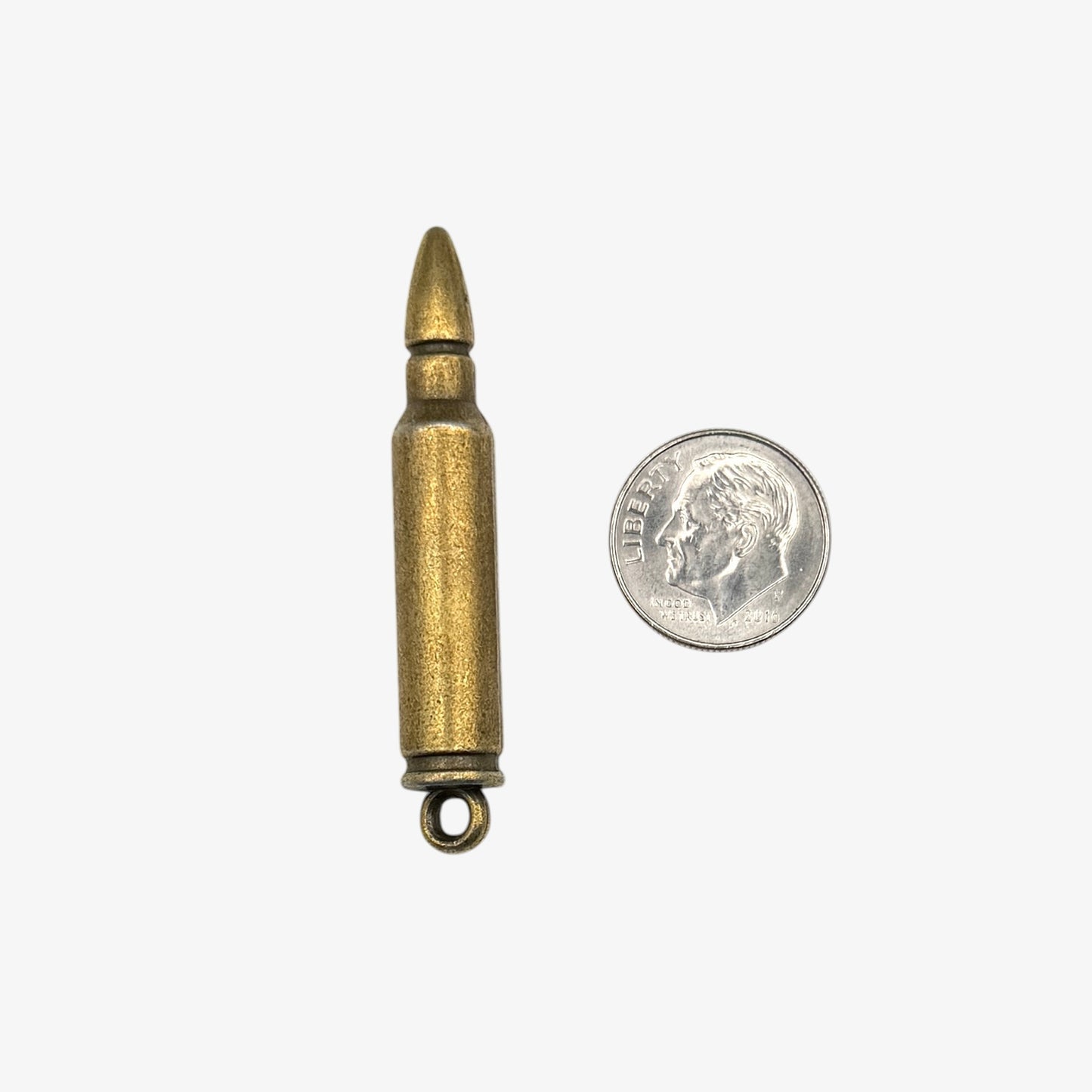 Bronze bullet-shaped pendant 