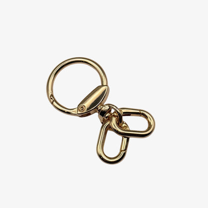 Dual Clip Swivel Key Ring Bag Clip