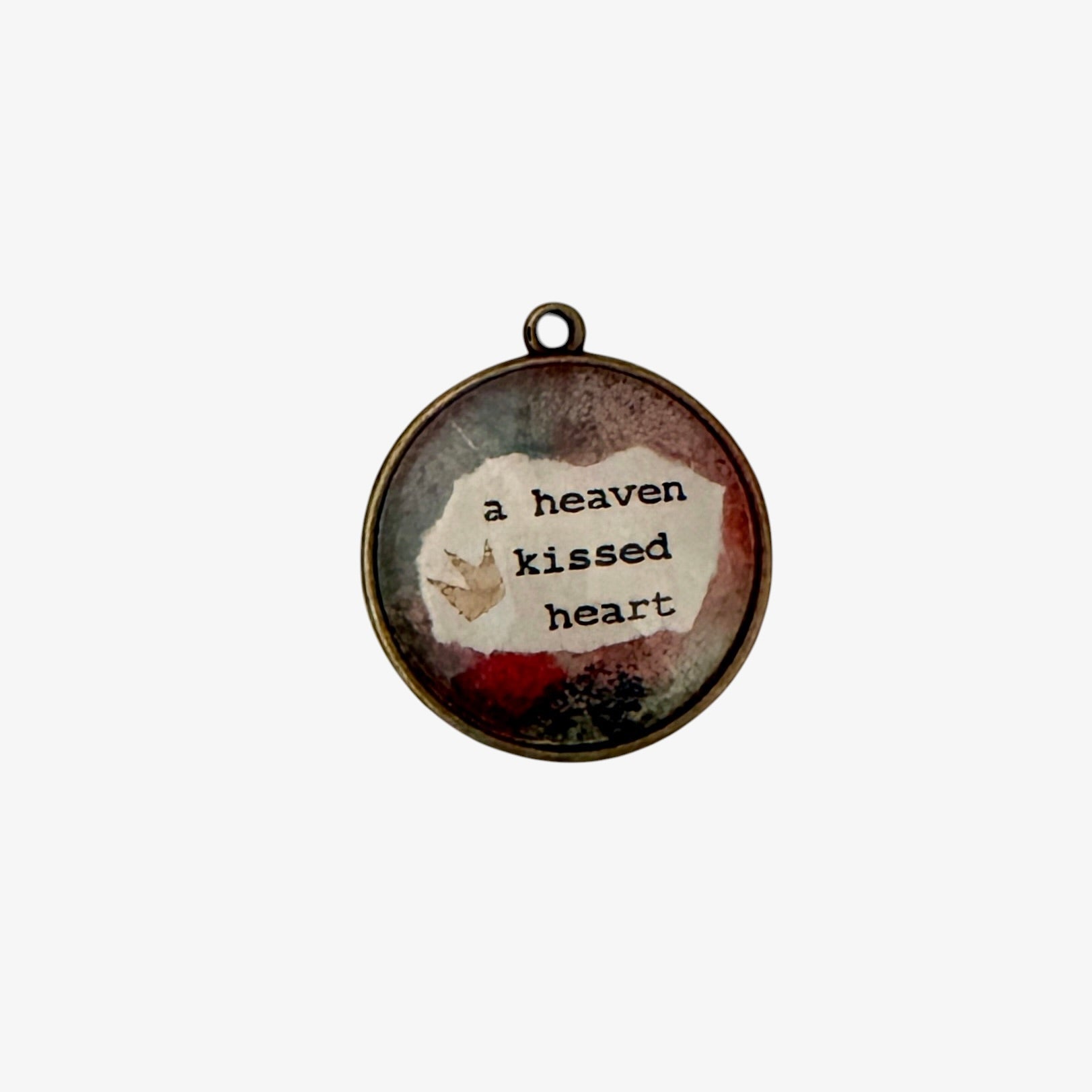 Round glass cabochons pendant