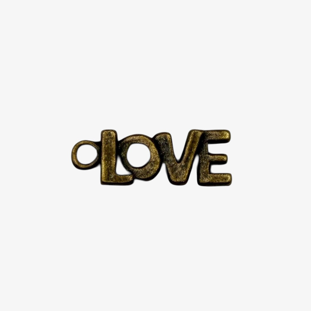 Love charm on a white background
