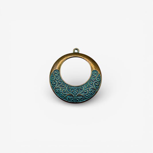 Turquoise Patina Pendants – Antique Bronze
