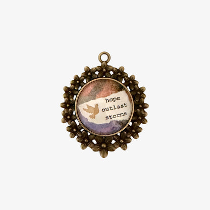 Glass cabochons pendant