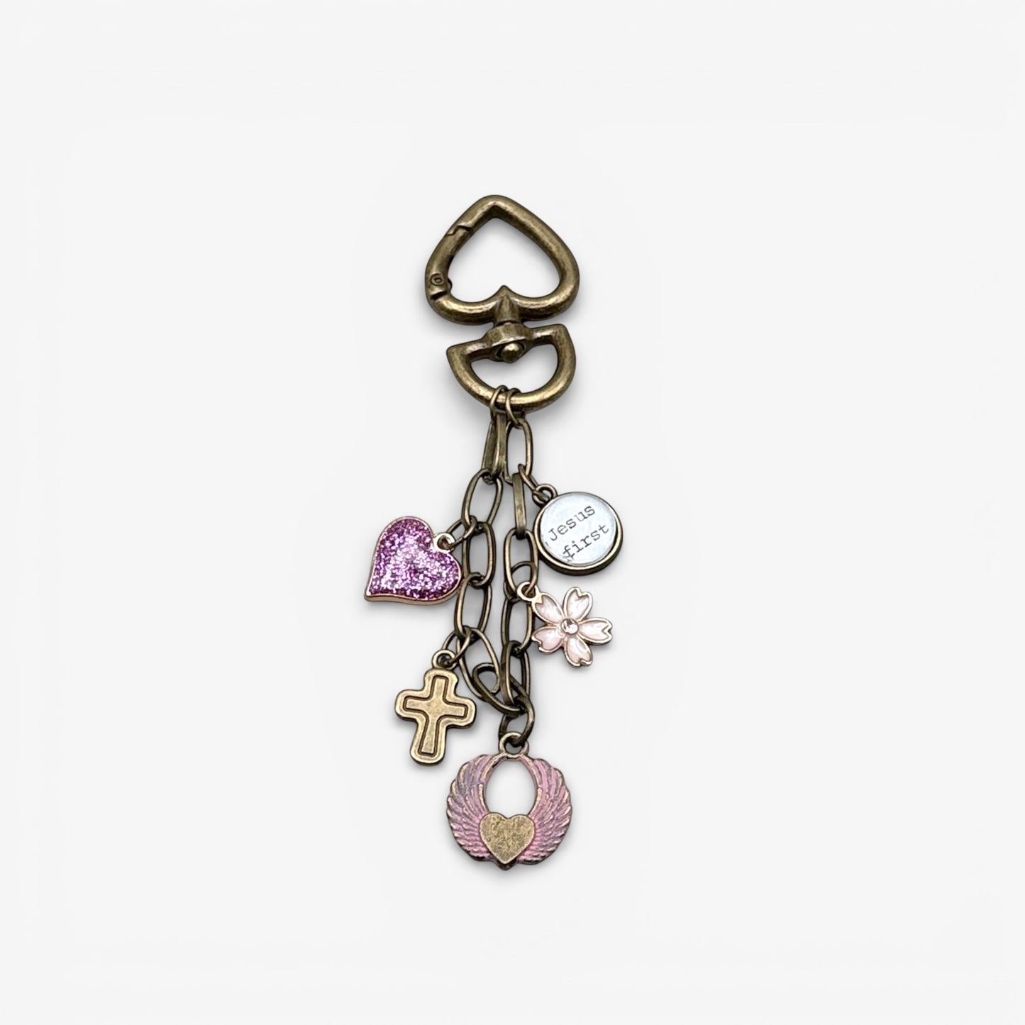 Heart Charm Keychain / Bag Clip