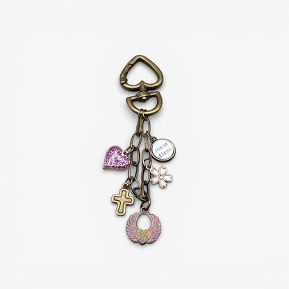 Heart  Bag Clip Charm Keeper