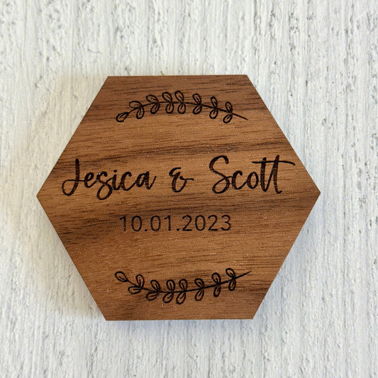Personalized Wedding Save-the-Date Magnets